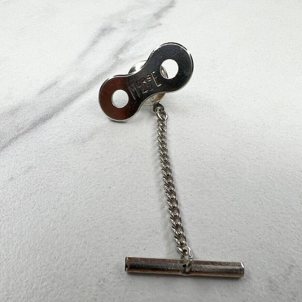 Vintage Morse 40 Chain Lapel Tie Tack Pin